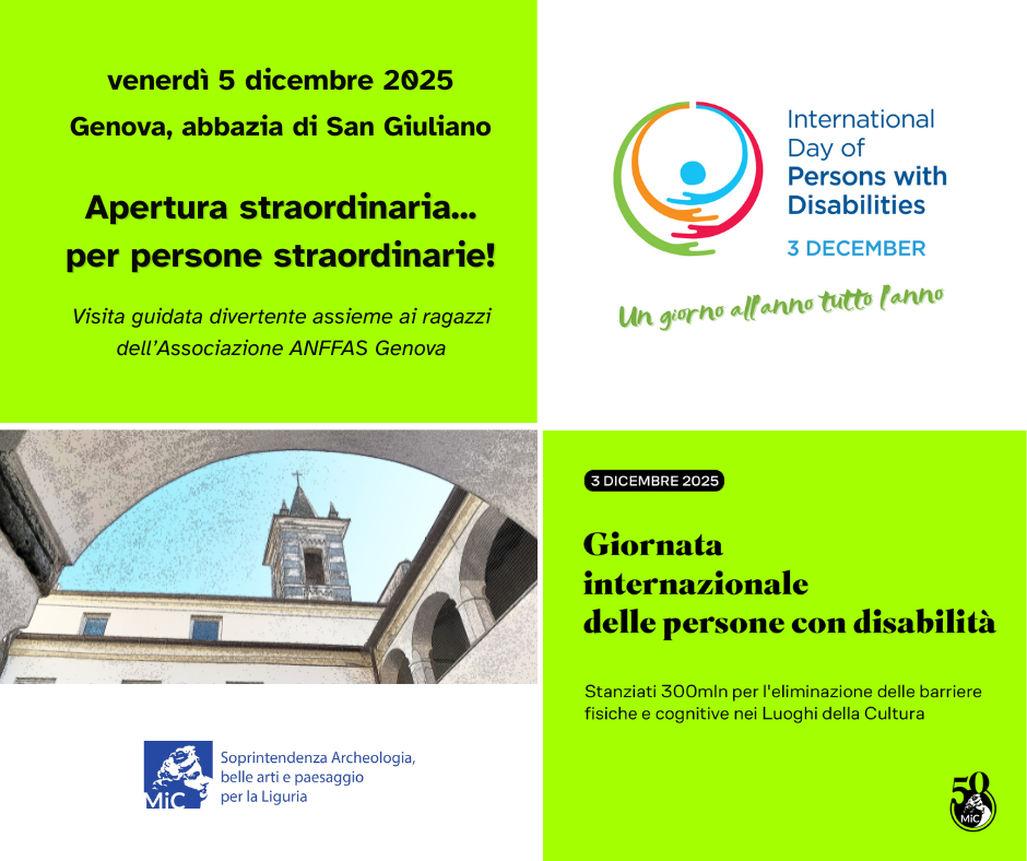 Abbazia di San Giuliano a Genova. Apertura straordinaria per persone straordinarie